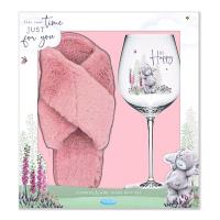 Slippers & Wine Glass Me to You Bear Gift Set Extra Image 1 Preview